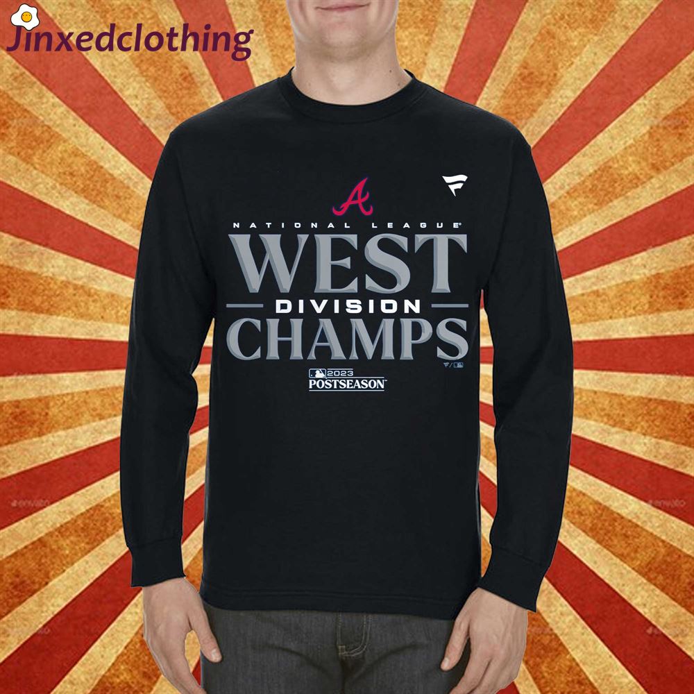 Official Atlanta Braves Fanatics Branded 2023 Nl West Division Champions Locker Room Shirt 